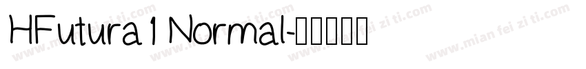 HFutura1 Normal字体转换